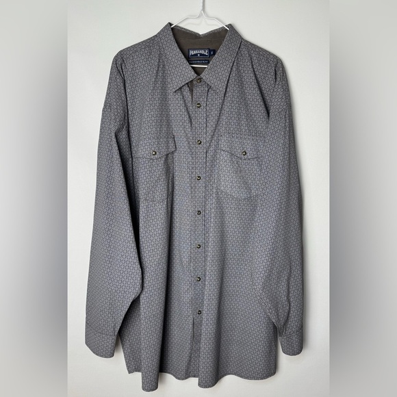 Panhandle Slim Western Pearl Snap Shirt Long Sleeve Men’s XXL Geometric Cowboy - Picture 2 of 13